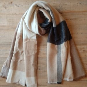 Zara plaid long scarf/shawl.